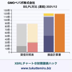 GMOペパボ株式会社の貸借対照表・損益計算書対比チャート