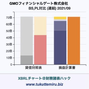 GMOフィナンシャルゲート株式会社の貸借対照表・損益計算書対比チャート